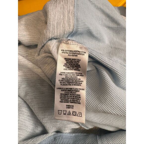 Calvin Klein Performance Light Blue Knit Lounge Top – Size 1X - Picture 5 of 6